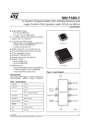 M8813F2W Datasheet PDF STMicroelectronics