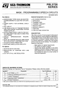 PBL3726 Datasheet PDF STMicroelectronics