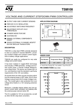 TSM108 Datasheet PDF STMicroelectronics