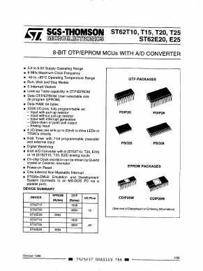 ST6210BB6BM1_HWD Datasheet PDF STMicroelectronics