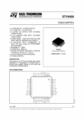 STV6408 Datasheet PDF STMicroelectronics