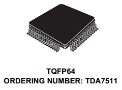 TDA7511 Datasheet PDF STMicroelectronics