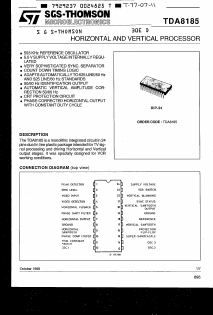 TDA8185 Datasheet PDF STMicroelectronics