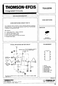 TEA2014 Datasheet PDF STMicroelectronics
