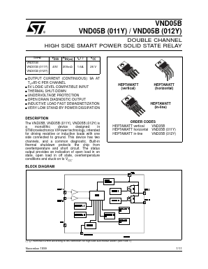 VND05 Datasheet PDF STMicroelectronics