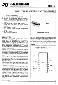 M761EB1 Datasheet PDF STMicroelectronics