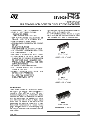 STV9427 Datasheet PDF STMicroelectronics