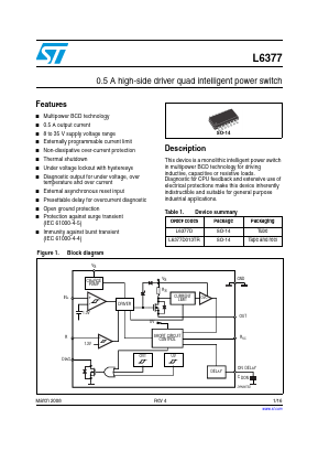 L6377D Datasheet PDF STMicroelectronics