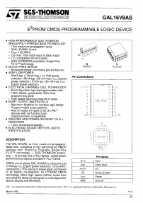 GAL16V8AS-12HC3 Datasheet PDF STMicroelectronics