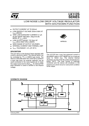 LK112SM30TR Datasheet PDF STMicroelectronics