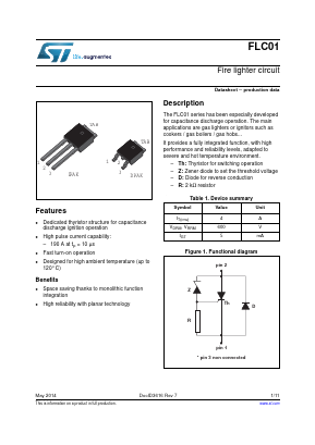 FLC01-200H-TR Datasheet PDF STMicroelectronics