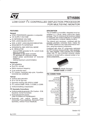 STV6886 Datasheet PDF STMicroelectronics
