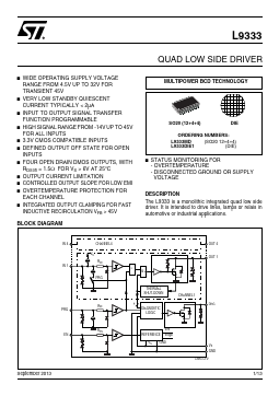 L9333MD Datasheet PDF STMicroelectronics
