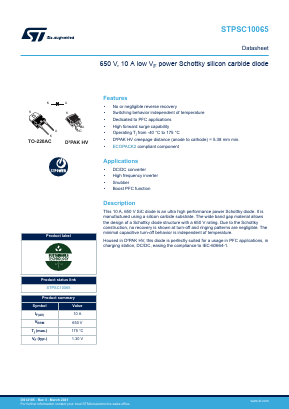 PSC10065D Datasheet PDF STMicroelectronics