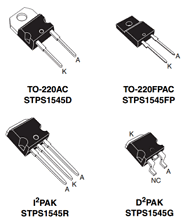 STPS1545R Datasheet PDF STMicroelectronics