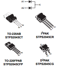 STPS2045 Datasheet PDF STMicroelectronics