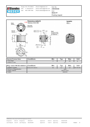 MS08-PP Datasheet PDF Standex Electronics, Inc.
