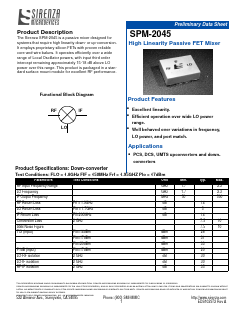 SPM-2045 Datasheet PDF Stanford Microdevices