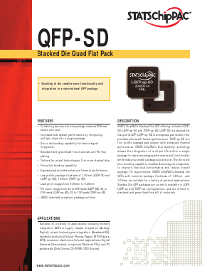 QFP-SD Datasheet PDF STATS ChipPAC, Ltd.