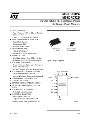 M59DR032A120ZB1 Datasheet PDF STMicroelectronics