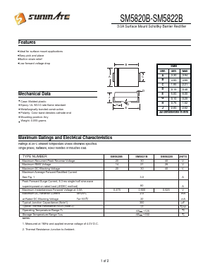 SM5820B Datasheet PDF SUNMATE electronic Co., LTD