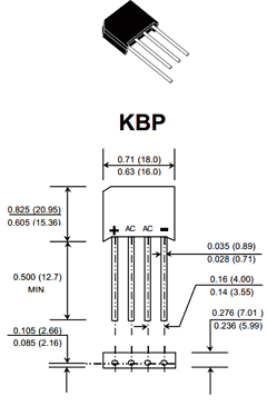 KBP201 Datasheet PDF SUNMATE electronic Co., LTD