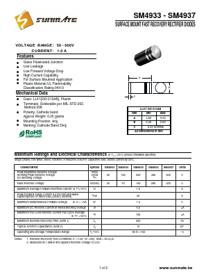 SM4937 Datasheet PDF SUNMATE electronic Co., LTD