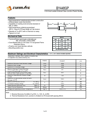BY448GP Datasheet PDF SUNMATE electronic Co., LTD