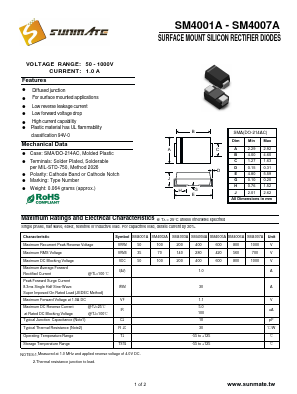 SM4003A Datasheet PDF SUNMATE electronic Co., LTD