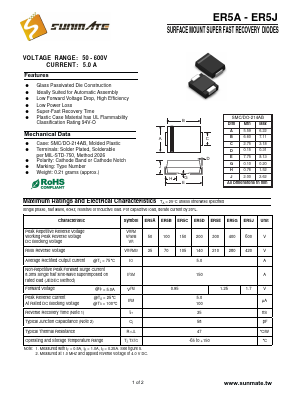 ER5G Datasheet PDF SUNMATE electronic Co., LTD