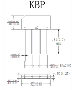 KBP201 Datasheet PDF Suntan Capacitors