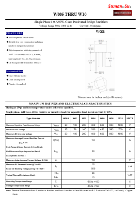 W02_ Datasheet PDF Suntan Capacitors