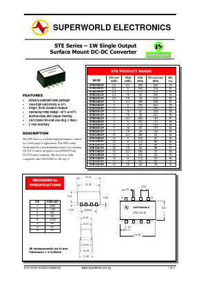 STE12S12F Datasheet PDF Superworld Electronics