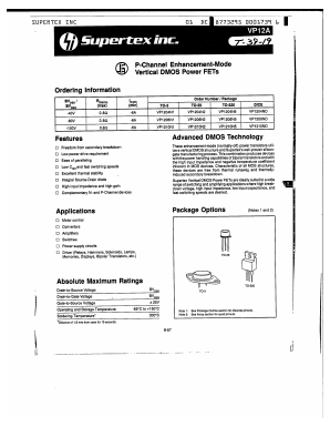 VP1204 Datasheet PDF Supertex Inc
