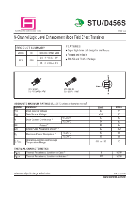STD456S Datasheet PDF Samhop Mircroelectronics