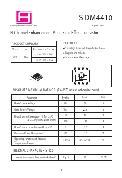 SDM4410 Datasheet PDF Samhop Mircroelectronics
