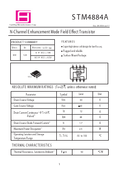 STM4884A Datasheet PDF Samhop Mircroelectronics
