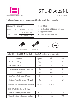 STD6025NL Datasheet PDF Samhop Mircroelectronics