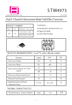 STM4973 Datasheet PDF Samhop Mircroelectronics