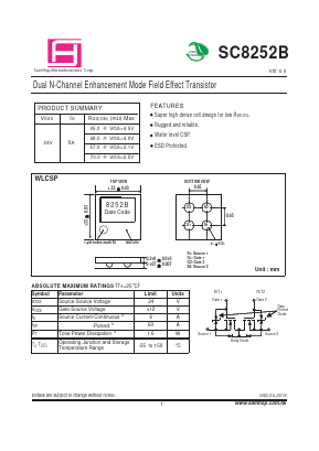 SC8252B Datasheet PDF Samhop Mircroelectronics