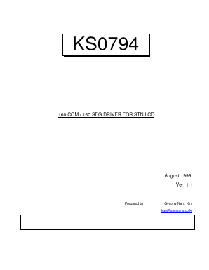 KS0794 Datasheet PDF Samsung