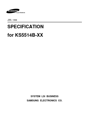 KS5514B-XX Datasheet PDF Samsung