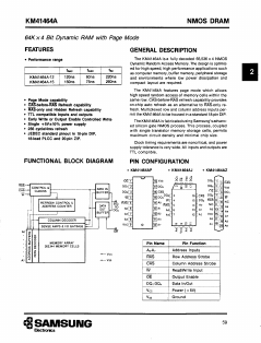 KM41464AP-12 Datasheet PDF Samsung