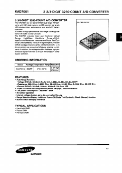 KAD7001 Datasheet PDF Samsung