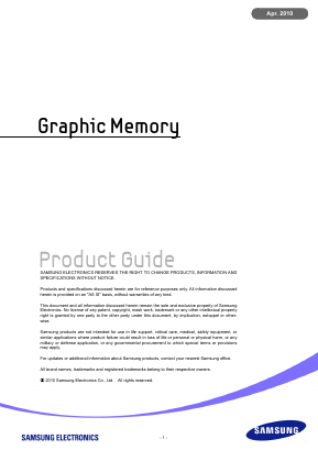 K4J52164FH Datasheet PDF Samsung