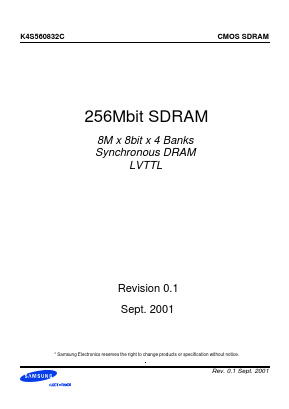 K4S560832C Datasheet PDF Samsung