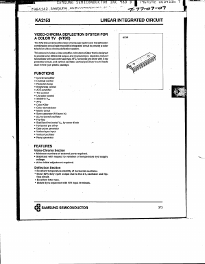 KA2153 Datasheet PDF Samsung