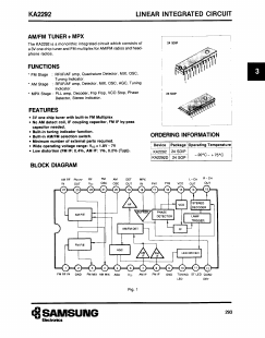 KA2292 Datasheet PDF Samsung