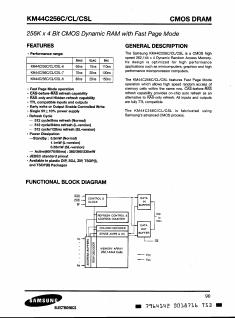 KM44C256C-6 Datasheet PDF Samsung