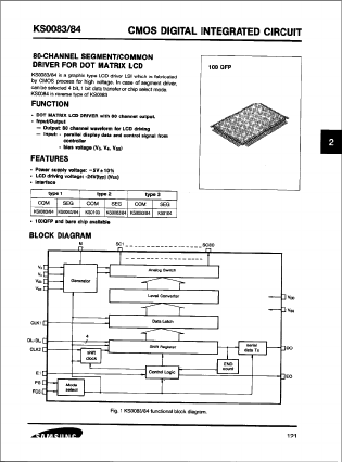 KS0084 Datasheet PDF Samsung